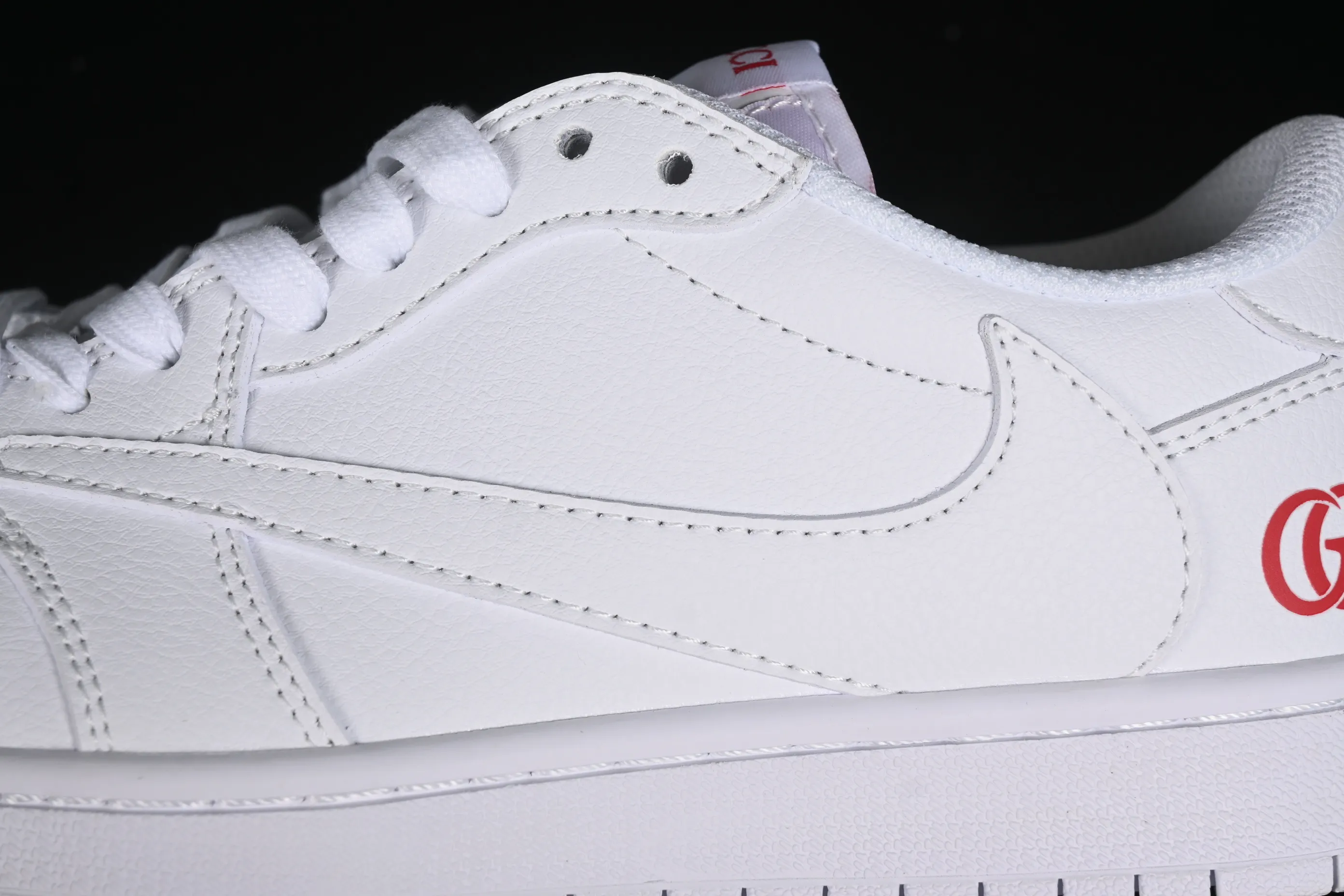 All categories Air Jordan Jordan series basketball shoes Air Jordan 1 Low Travis Scott x Fragment Design x Air Jordan 1 Low OG SP AJ1 Joe 1 Gucci joint-all white low-top cultural casual sneakers LJ5188-014